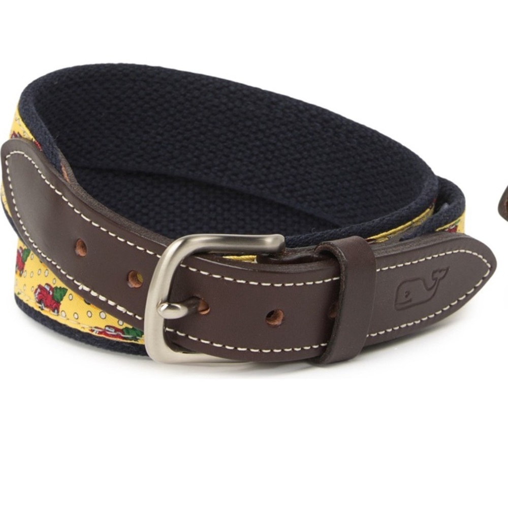 NWT Vineyard Vines Truck & Tree Canvas Club Belt